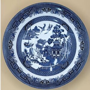 Churchill England Georgian Willow Blue 9" Vegetable Bowl NEW condition